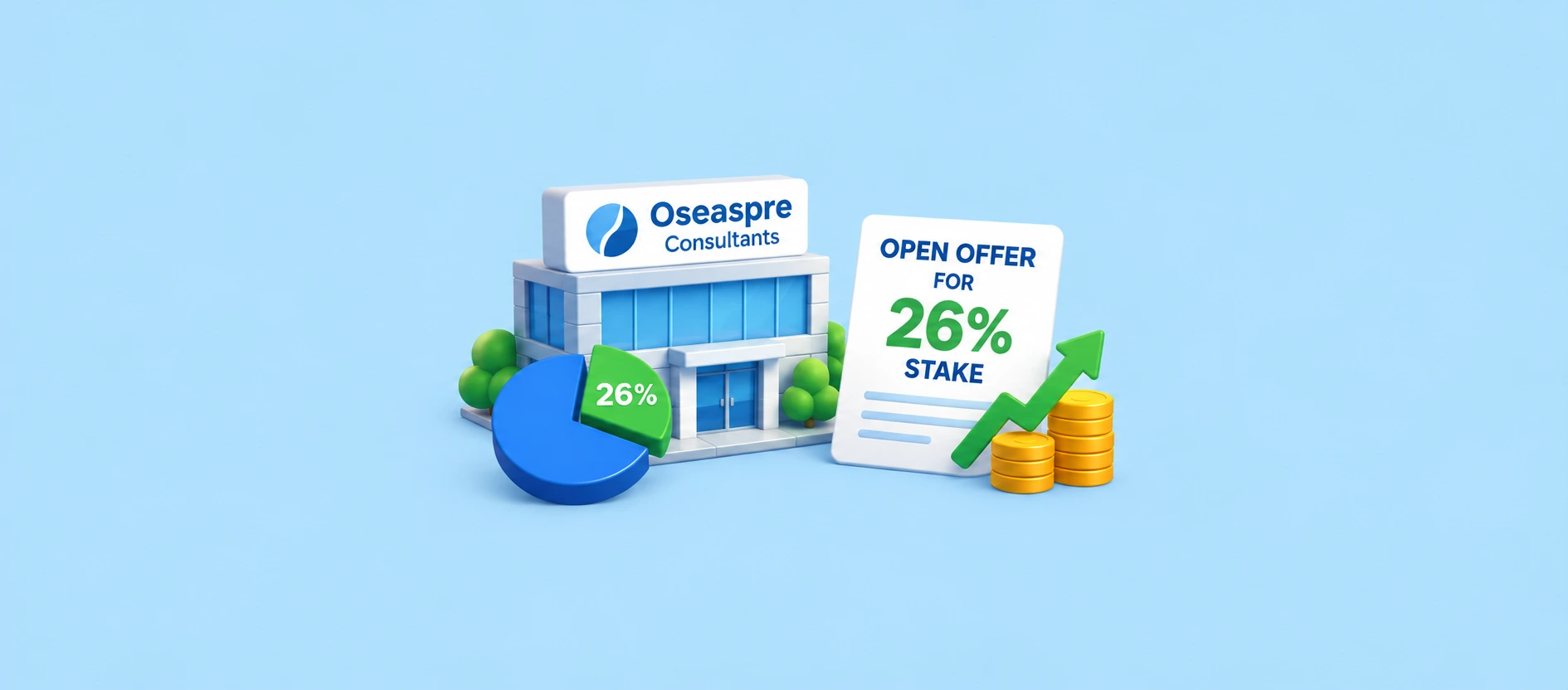 Oseaspre Consultants Receives Open Offer for 26% Stake